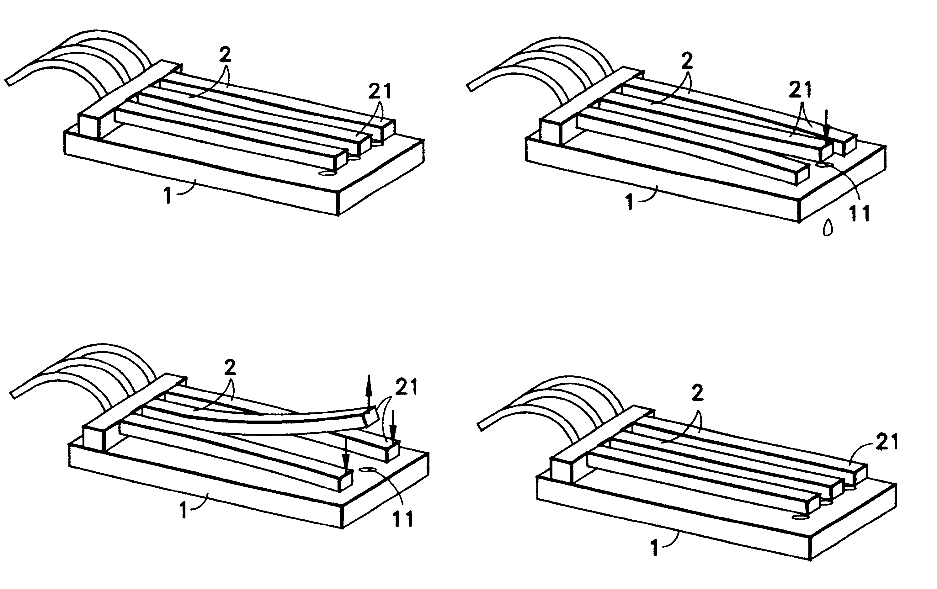 Piezo bending transducer drop-on demand print head and method of actuating it