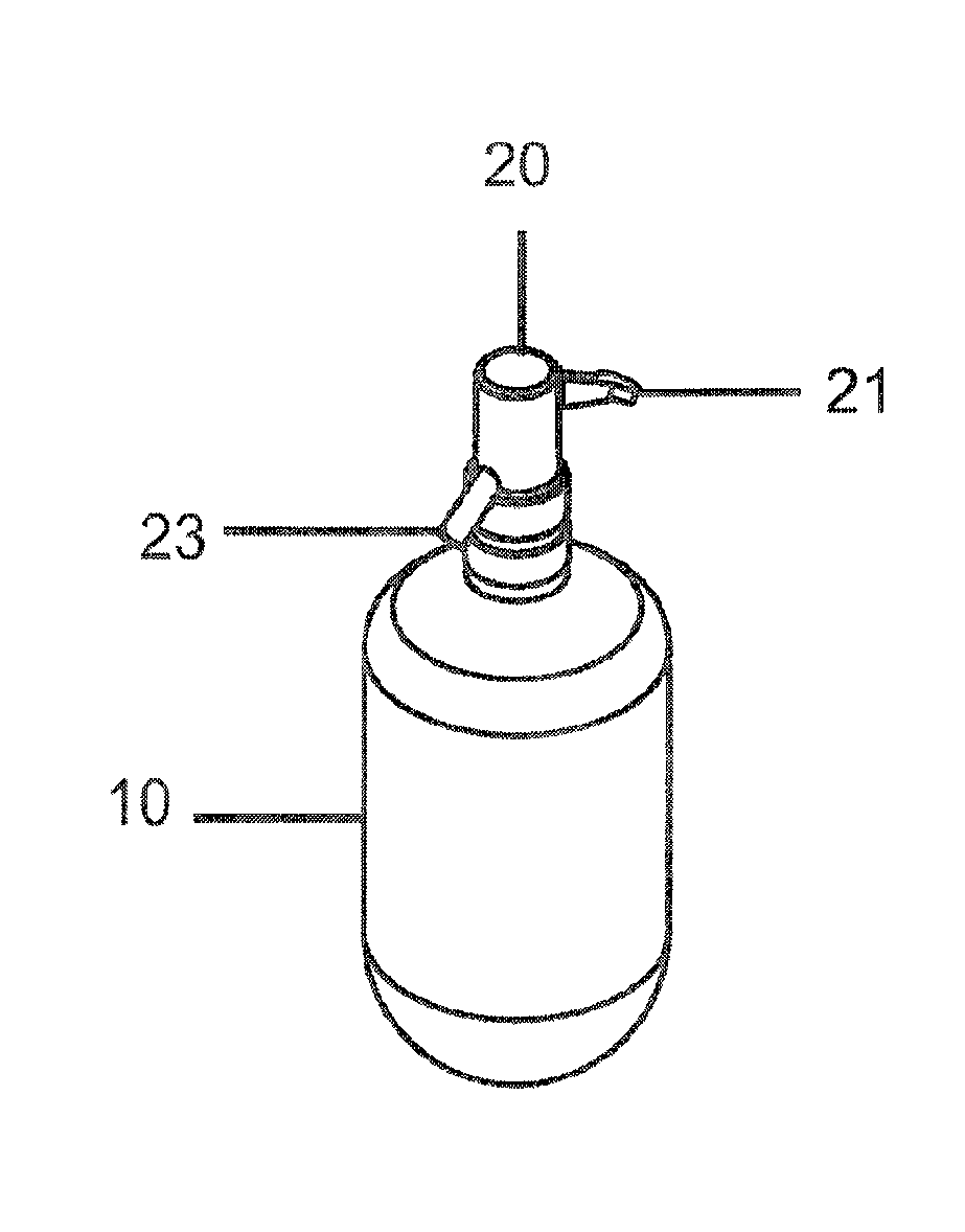 Packaging for filling and extraction of carbonated beverage