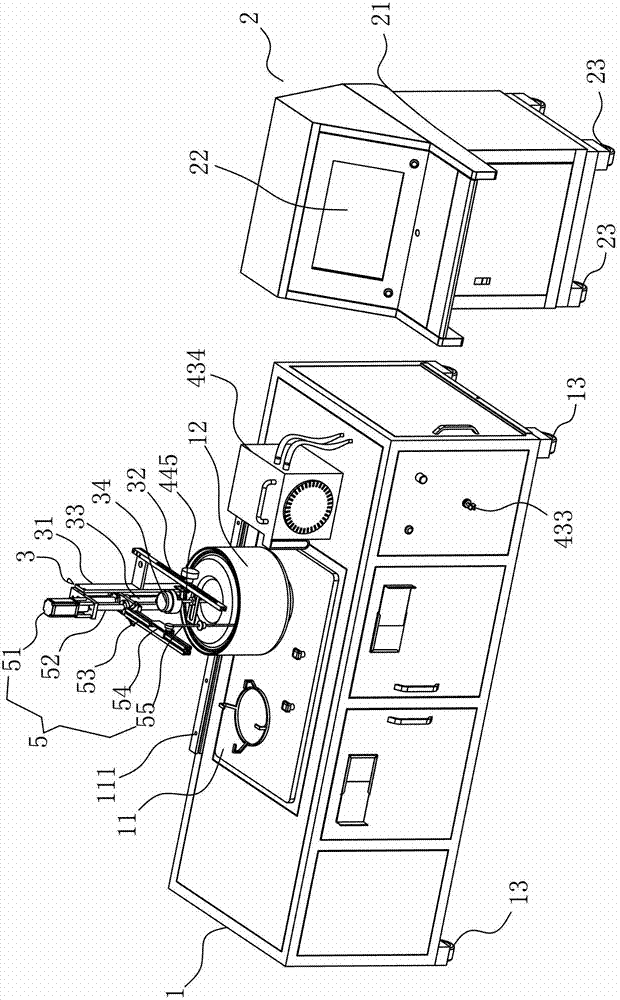 Automatic control test device of gas cooker