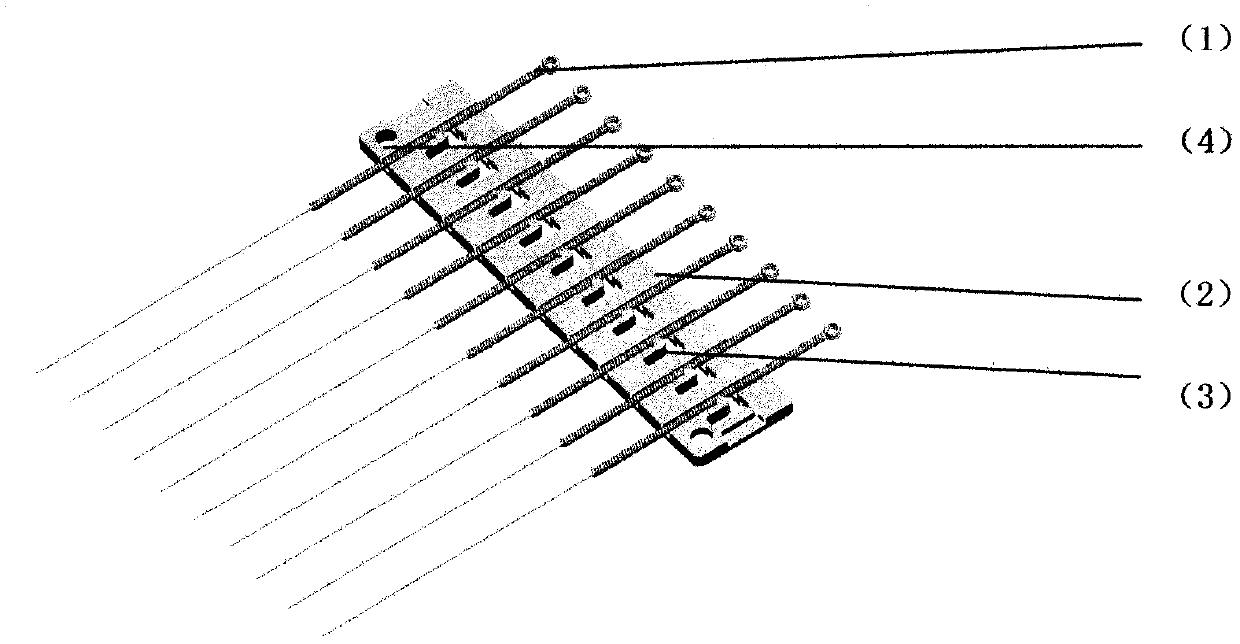 Filmed Acupuncture Needle Fixture