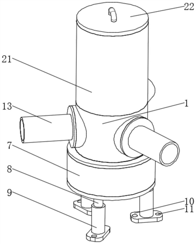 Three-way door for adjusting boiler air heater of thermal power plant