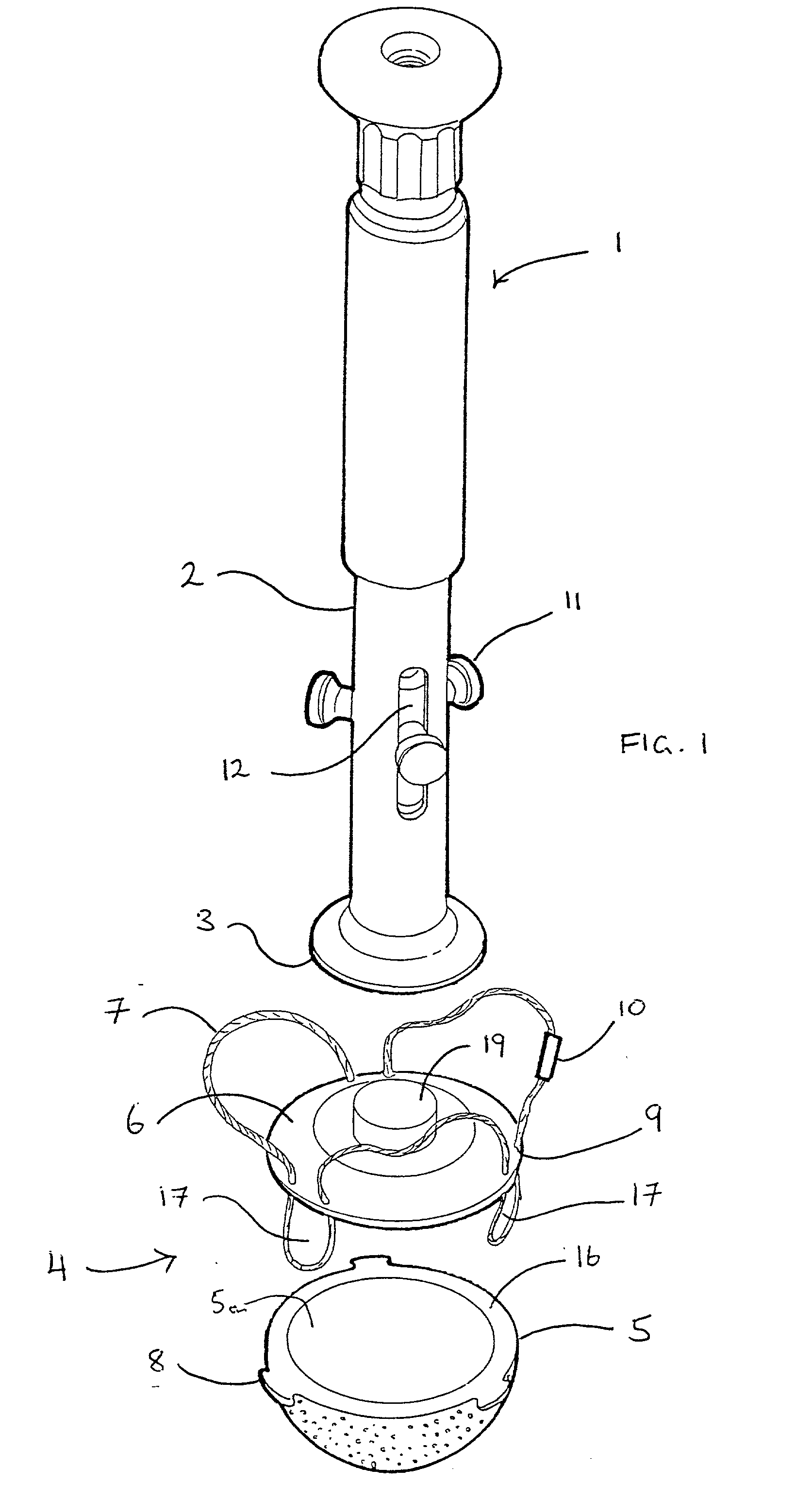 Prosthetic implant and surgical tool
