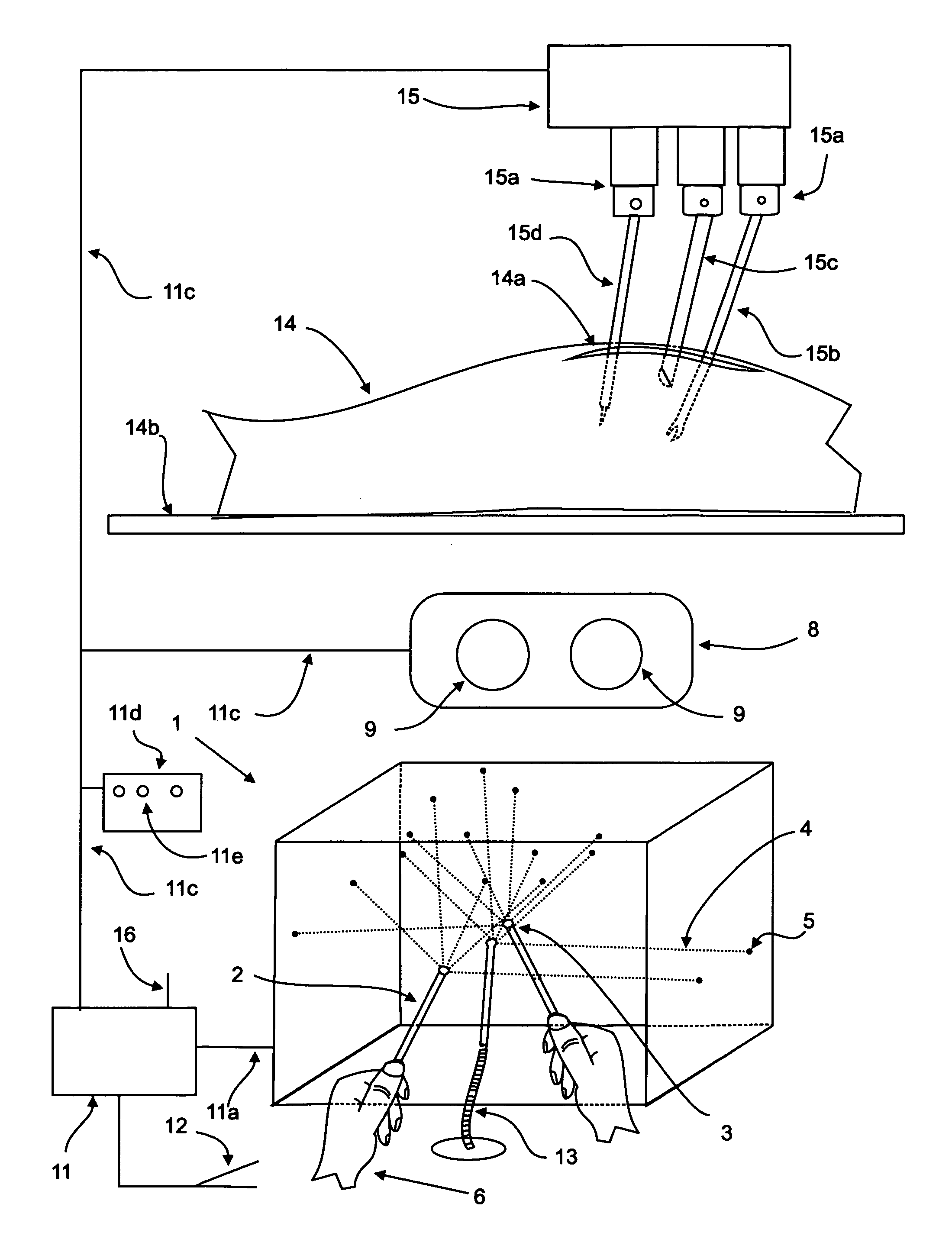 Methods, systems and devices for three dimensional input and control methods and systems based thereon