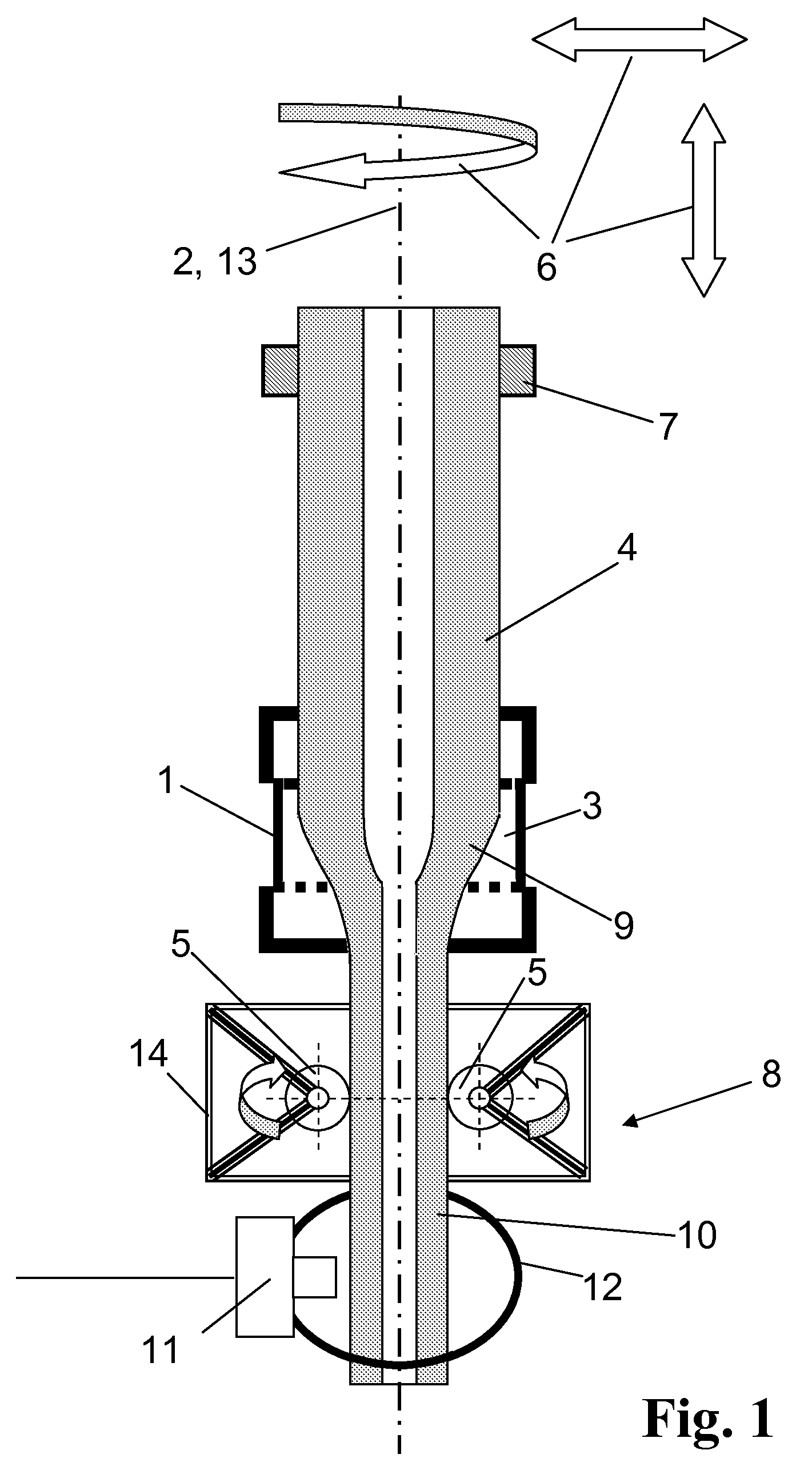 Method for producing a tube of quartz glass by elongating a hollow cylinder of quartz glass