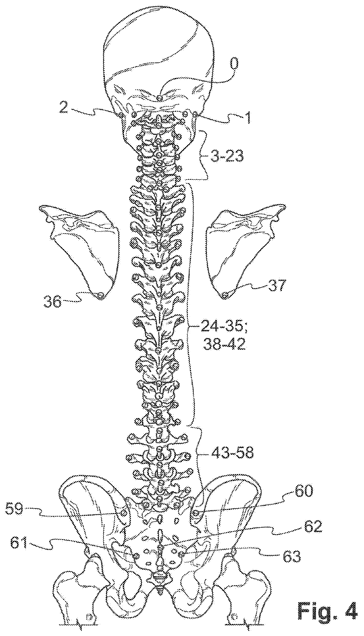 Anatomic chiropractic training mannequin with network of pressure sensors