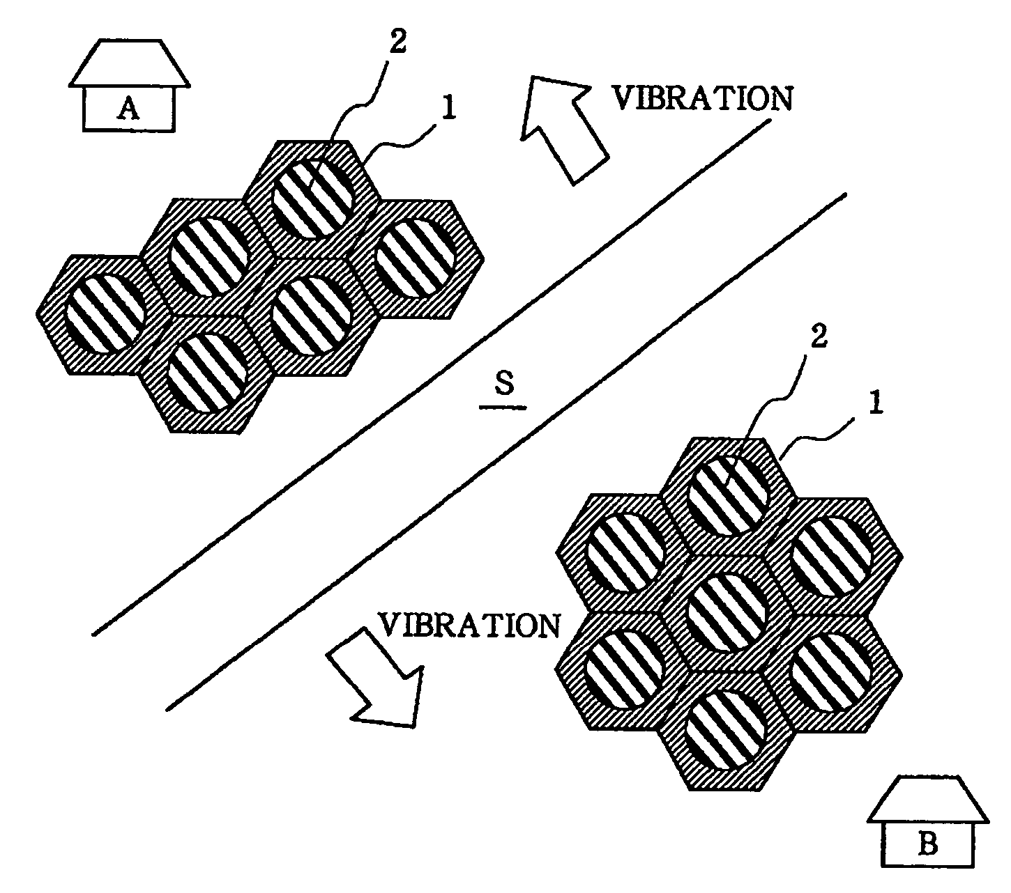Vibration-proof construction method