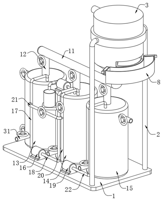 A fully automatic waste water integrated multi-stage treatment equipment