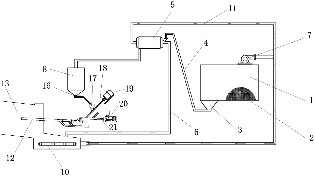 Equipment and method for cooperative treatment of drilling solid waste by using cement kiln