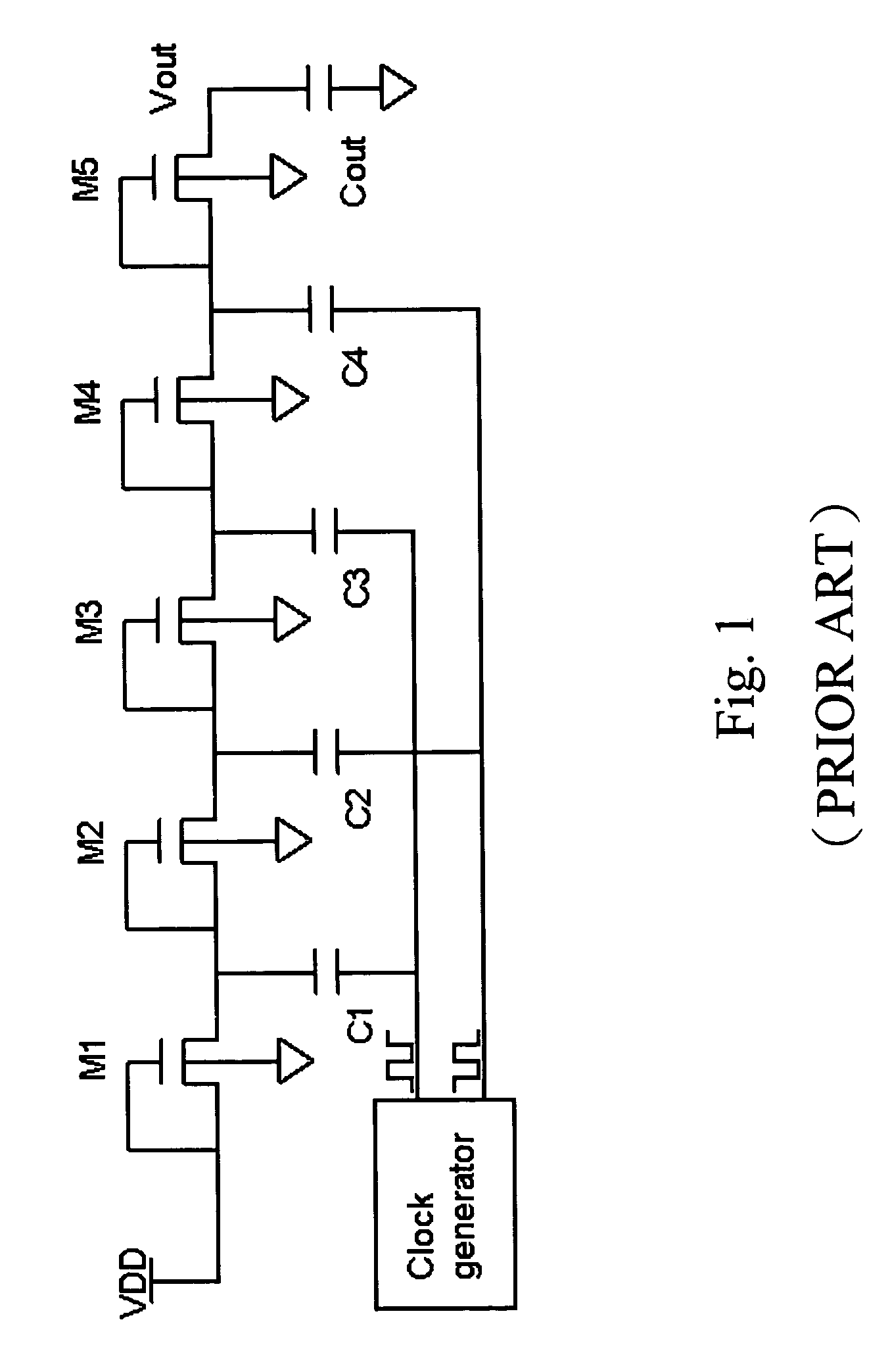 Charge pump circuit suitable for low-voltage process