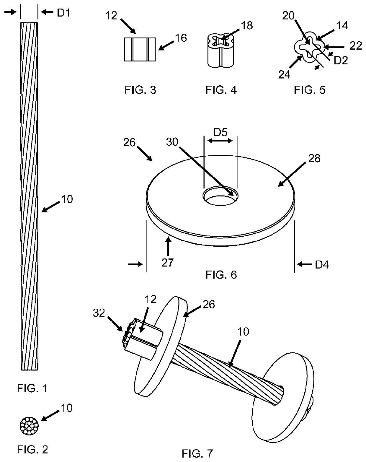 Cable crimp cap apparatus and method