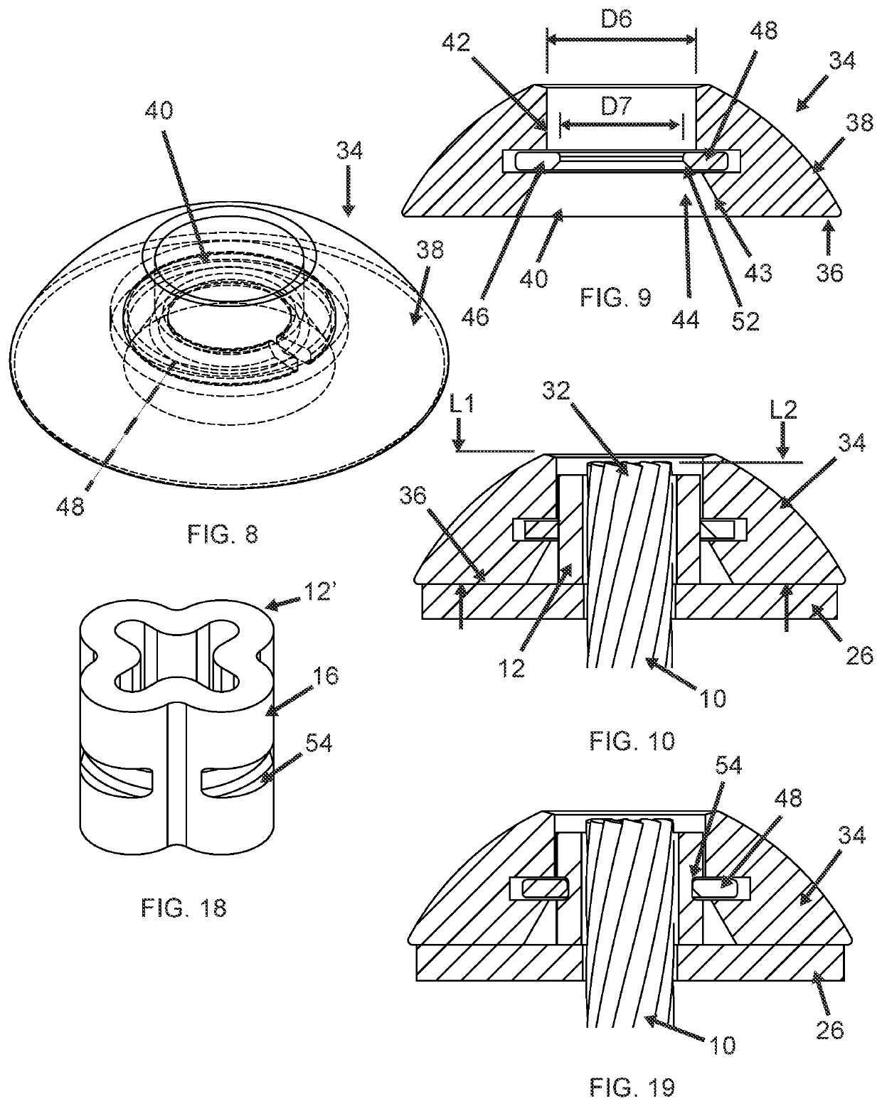 Cable crimp cap apparatus and method