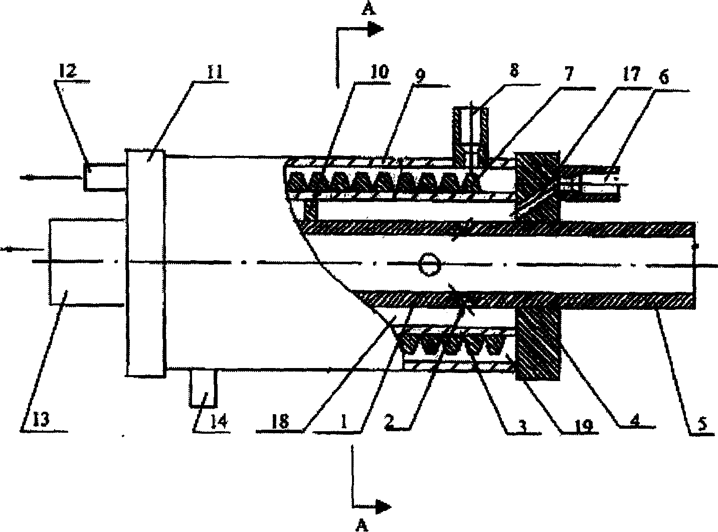 Unbounded ejector for conveying condensed oil and its conveying method