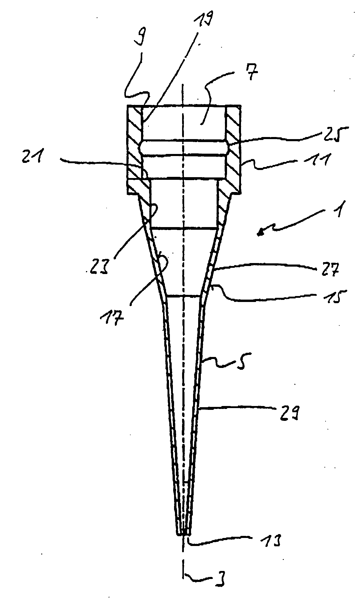 Pipette tip, pipette device, and combination of pipette tip and pipette device
