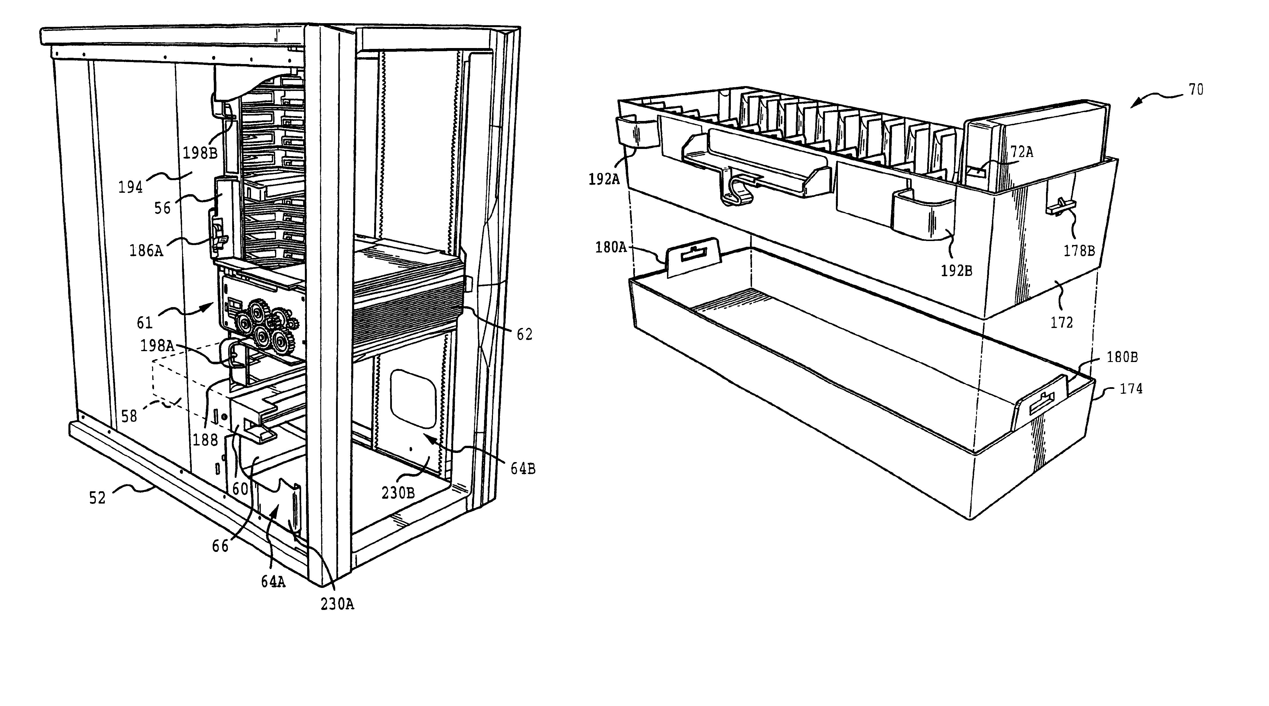 Data cartridge holder operable with a data cartridge library system