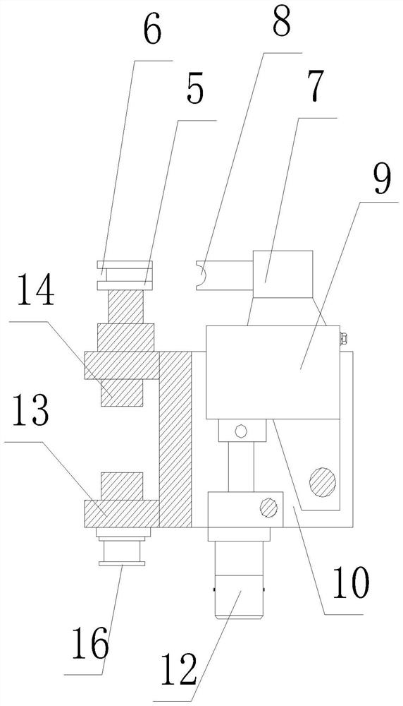 Continuous automatic bending and forming device for air-conditioning pipe fittings
