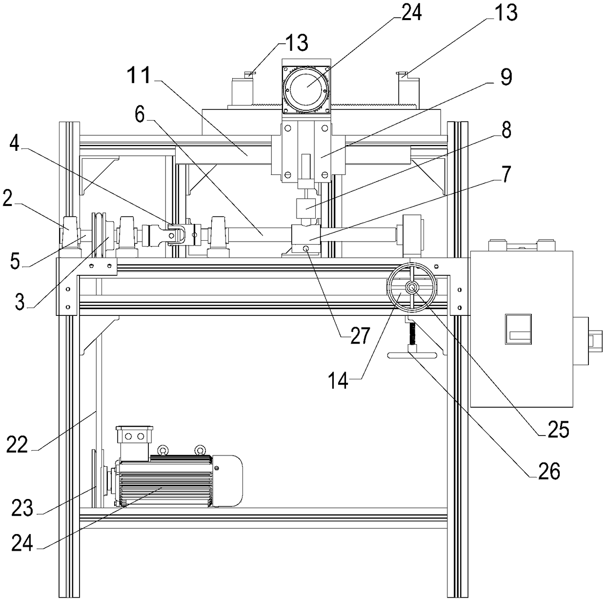 Intermittent-motion-pair-mechanism-contained comprehensive test bench for nonlinear dynamic characteristics