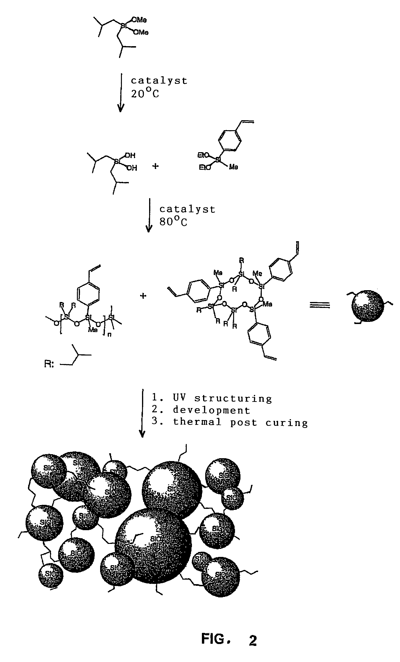 Silane-based resins that can be photochemically and/or thermally structured single-step method for their production, parent compounds and production methods that can be used for said resins