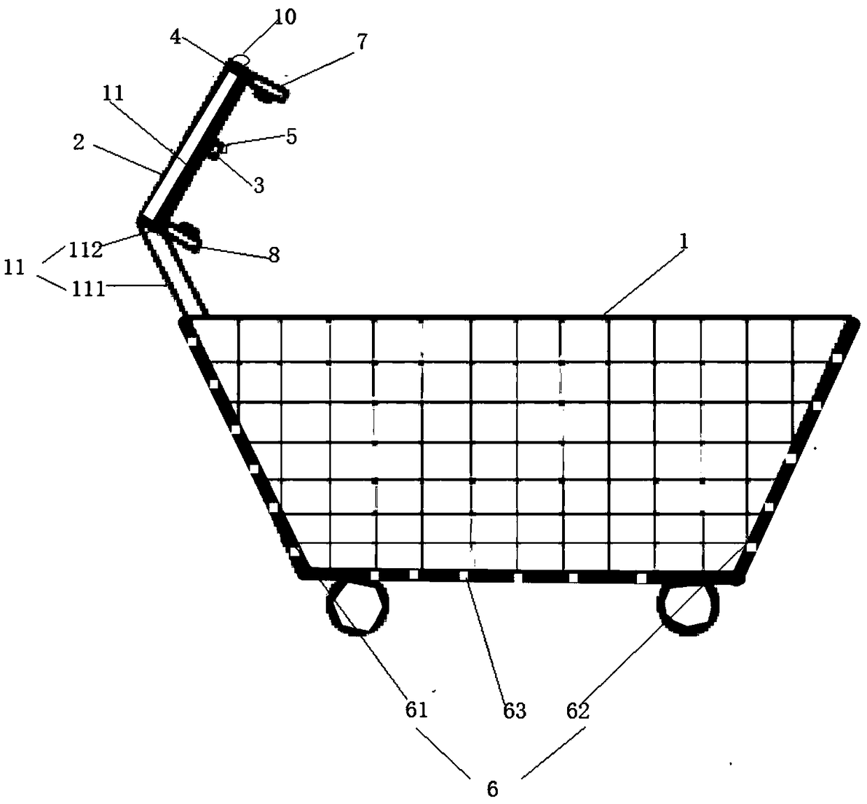 A supermarket shopping cart and working method based on artificial intelligence and internet of things technology
