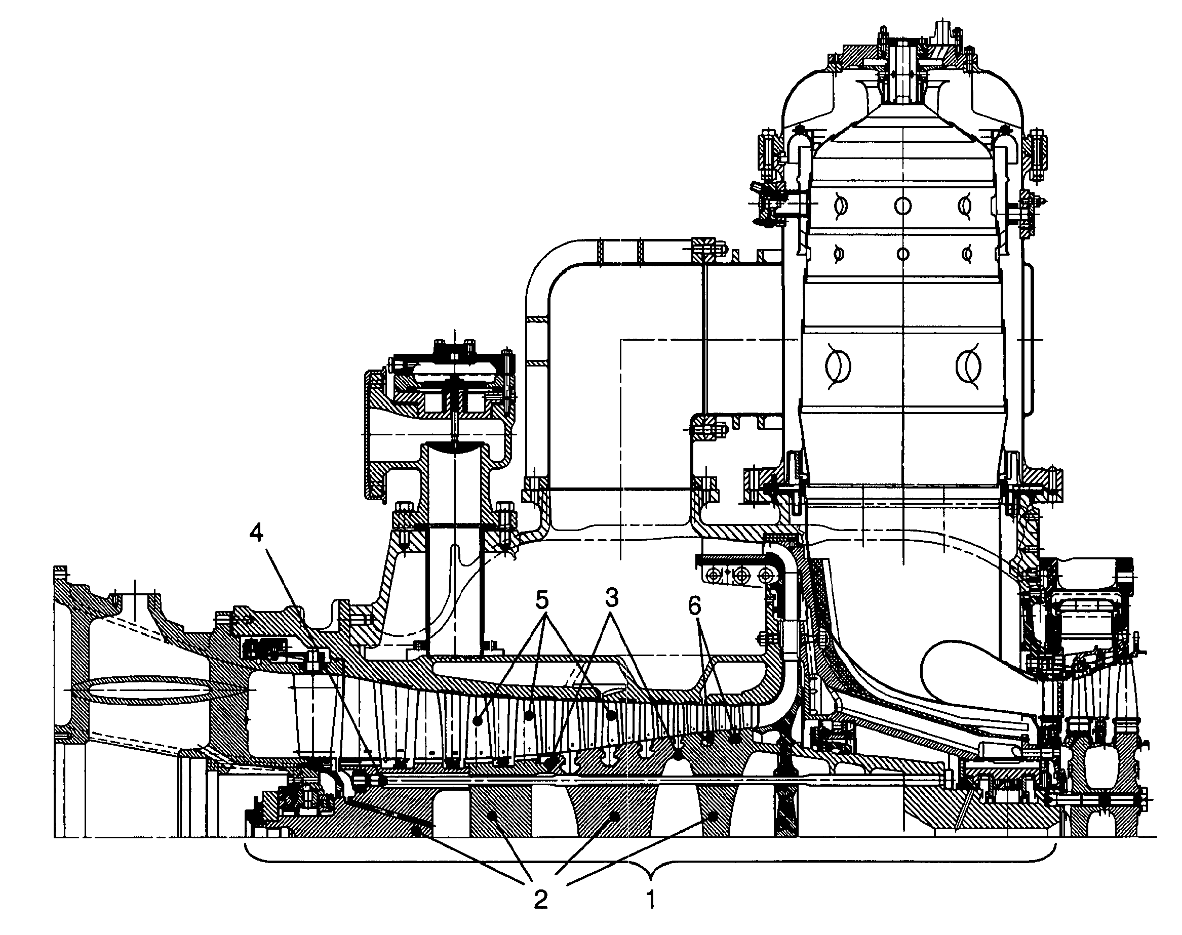 Multi-component bladed rotor for a turbomachine