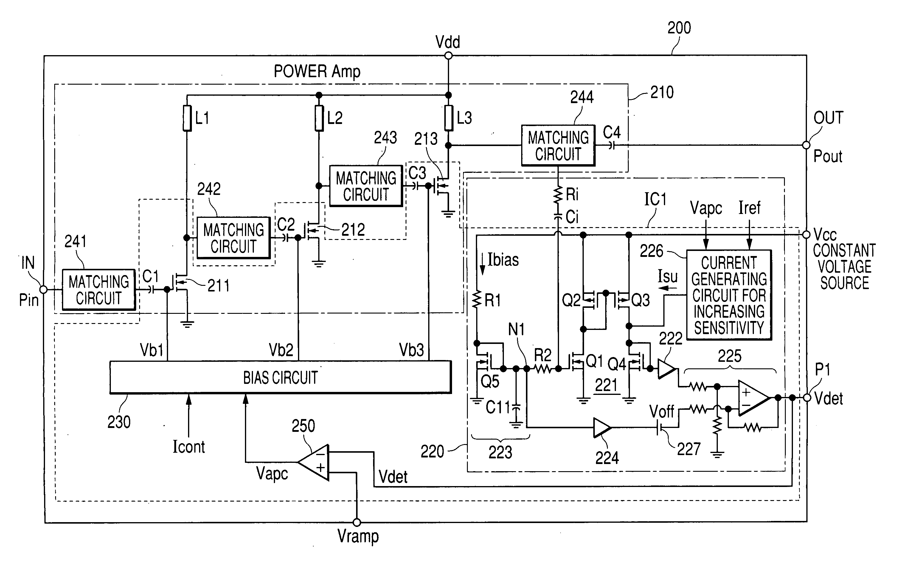 High frequency power amplifier circuit