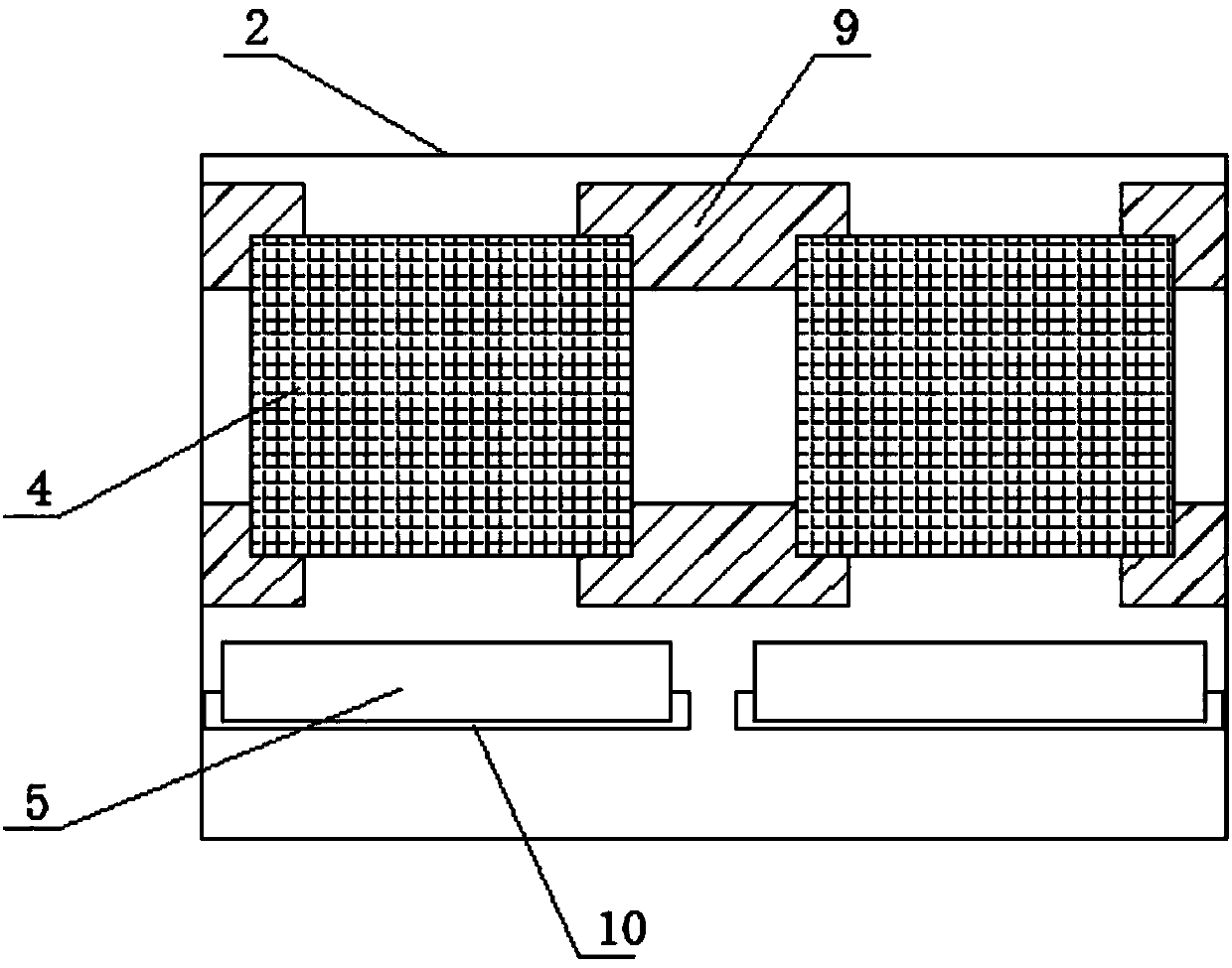 Activated carbon adsorption device for treating waste gas