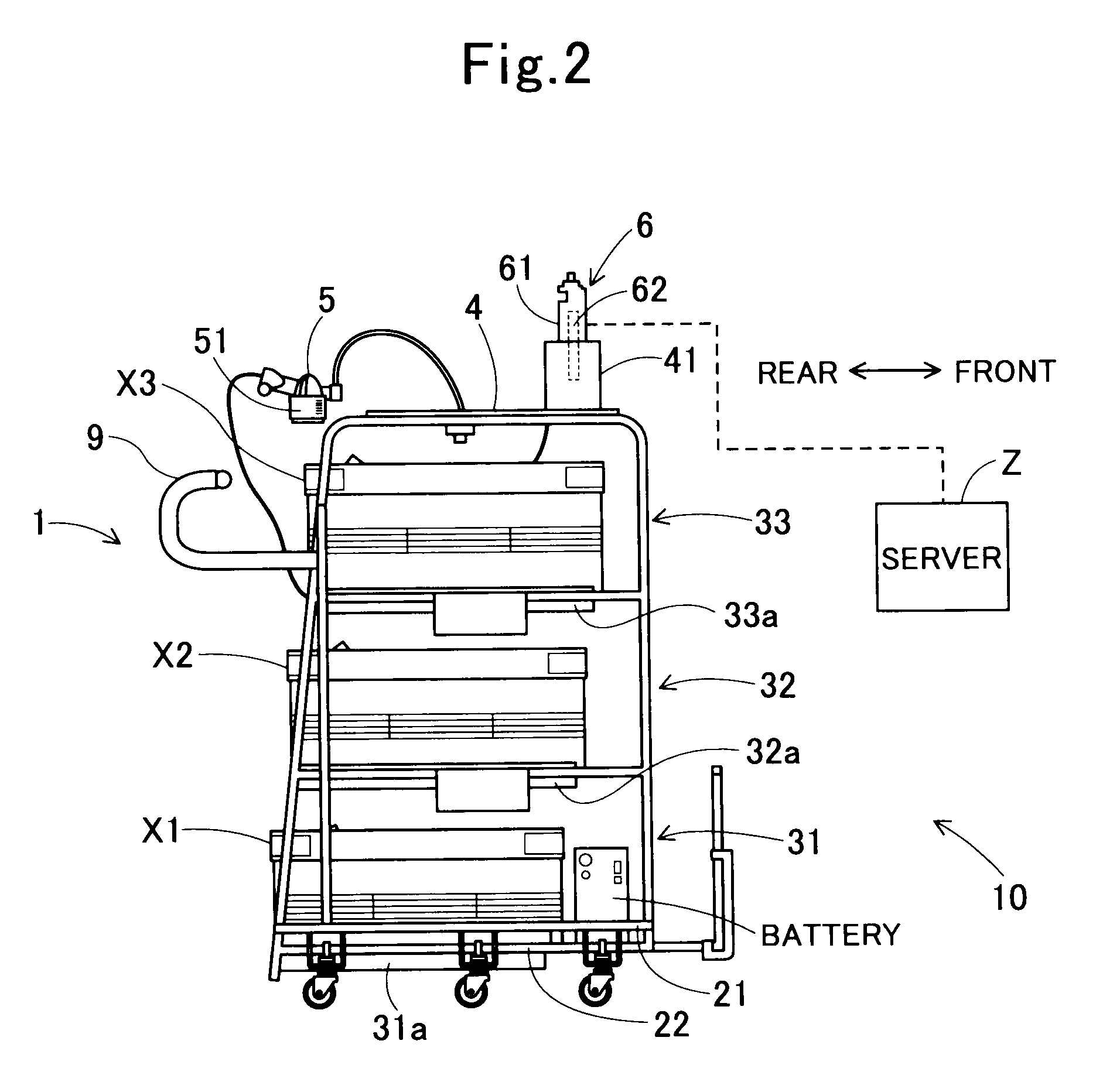 Picking cart and picking system having a determination unit determines whether or not a storage shelf which has been drawn is identical to the displayed one based on a detection result