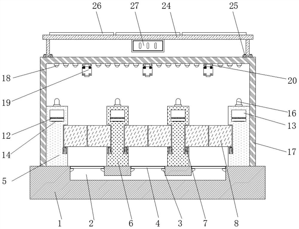 Entrance guard gate with temperature detection function