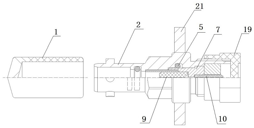 An optical fiber connector socket for ignition and detonation