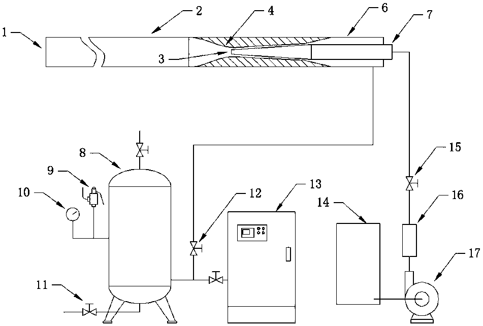 Air-water direct spraying device