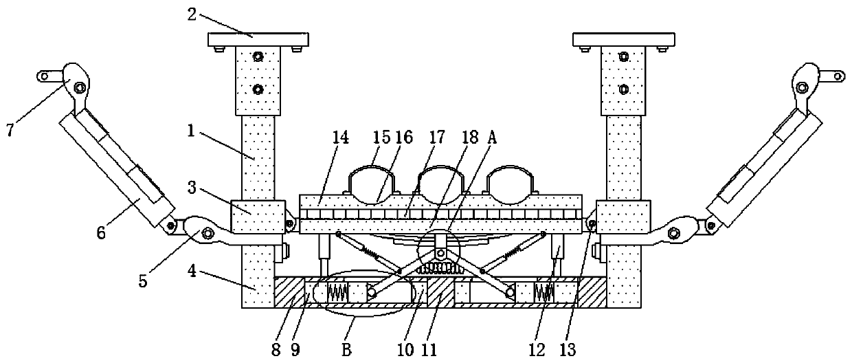 Building anti-seismic crane support and using method thereof