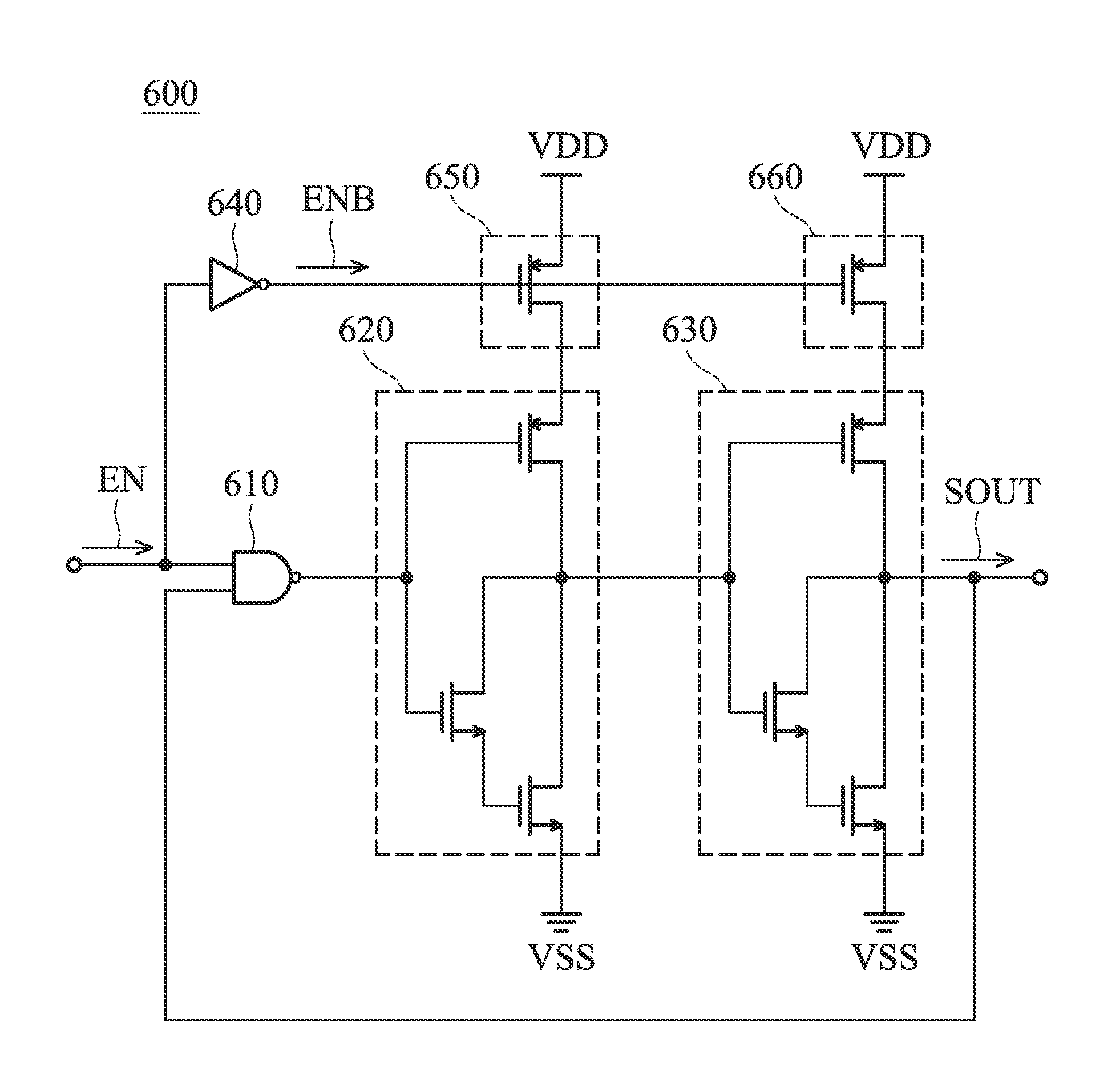 Inverter and ring oscillator with high temperature sensitivity