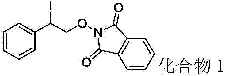 Synthesis method of beta-iodo-N-alkoxyamine compounds