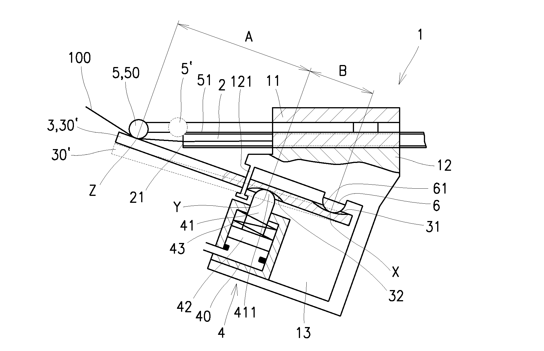 Method and Device for Yarn Braking Especially at Renewal of Spinning in a Working Position of an Air Jet Spinning Machine