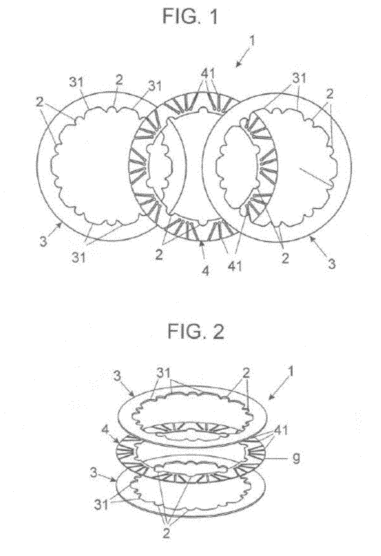 Heat dissipation disc for a clutch mechanism