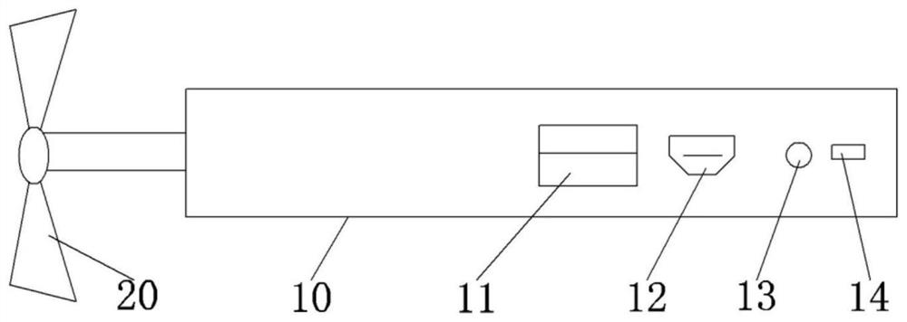 A mobile phone charging device based on mobile wind power generation