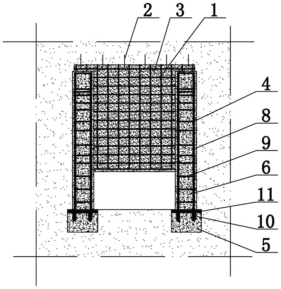 Reinforcement system and construction technology for preventing partial soil collapse of raw earth kiln dwelling vault