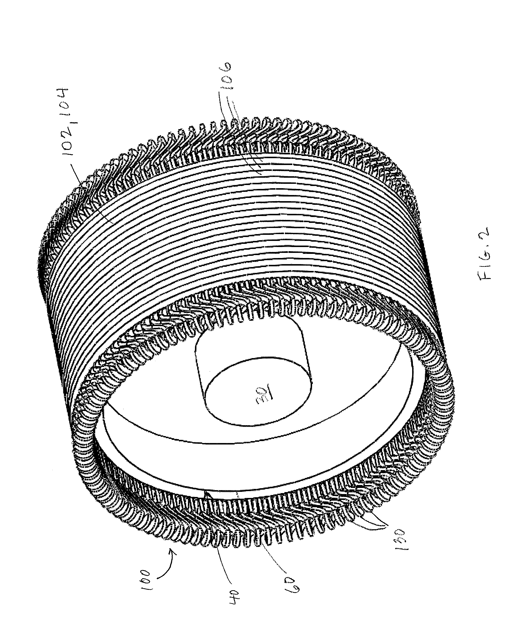 Generator with ferromagnetic teeth