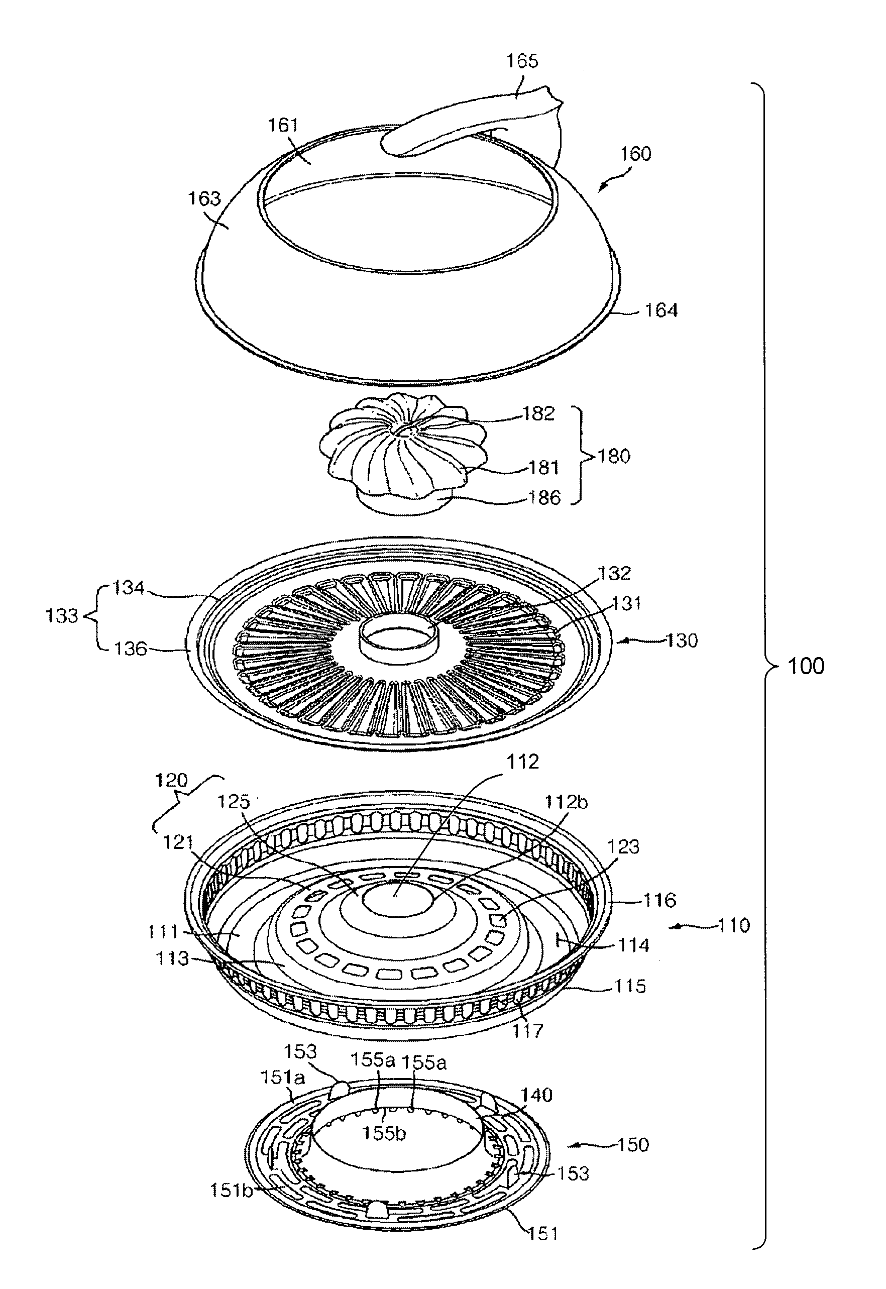 Body arrangement associated with at least one direct-broiling cooker