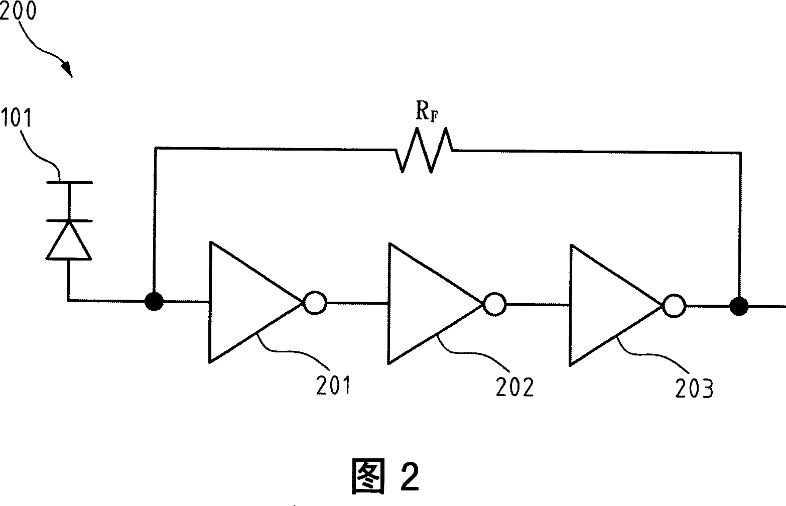 Transimpedance amplifier with negative impedance compensation function
