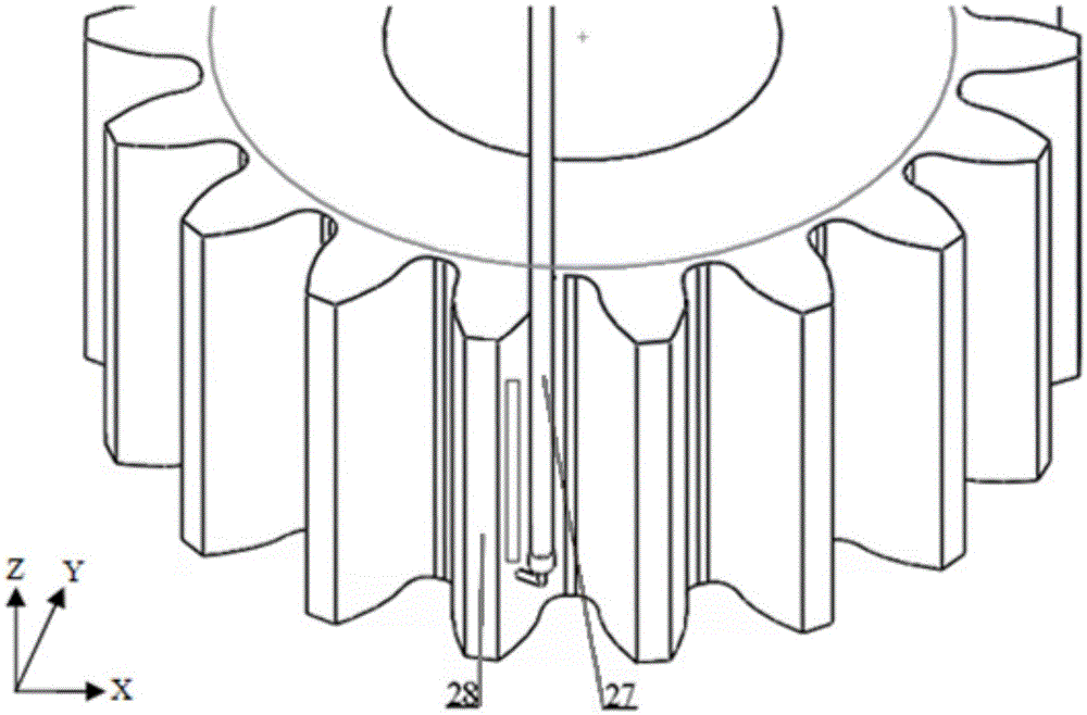 A repair welding method and device for large involute spur gears