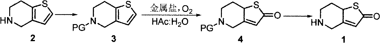 Method for preparing prasugrel intermediate and application of method in synthesizing prasugrel