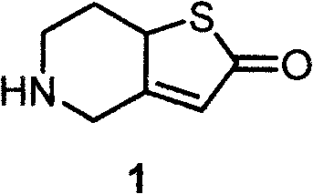 Method for preparing prasugrel intermediate and application of method in synthesizing prasugrel