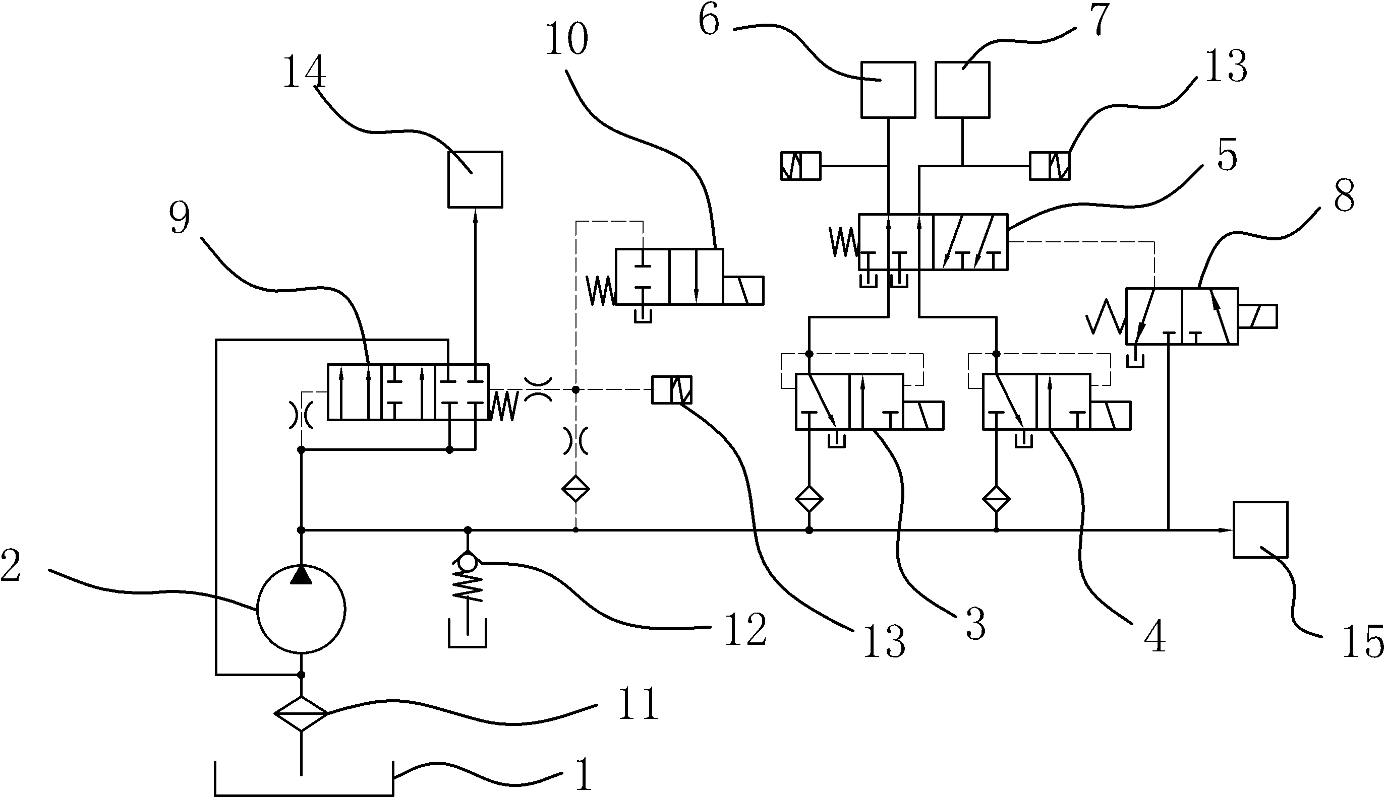 Clutch hydraulic control device of double-clutch automatic transmission