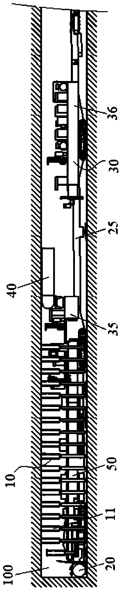 Rapid tunneling system and rapid tunneling method