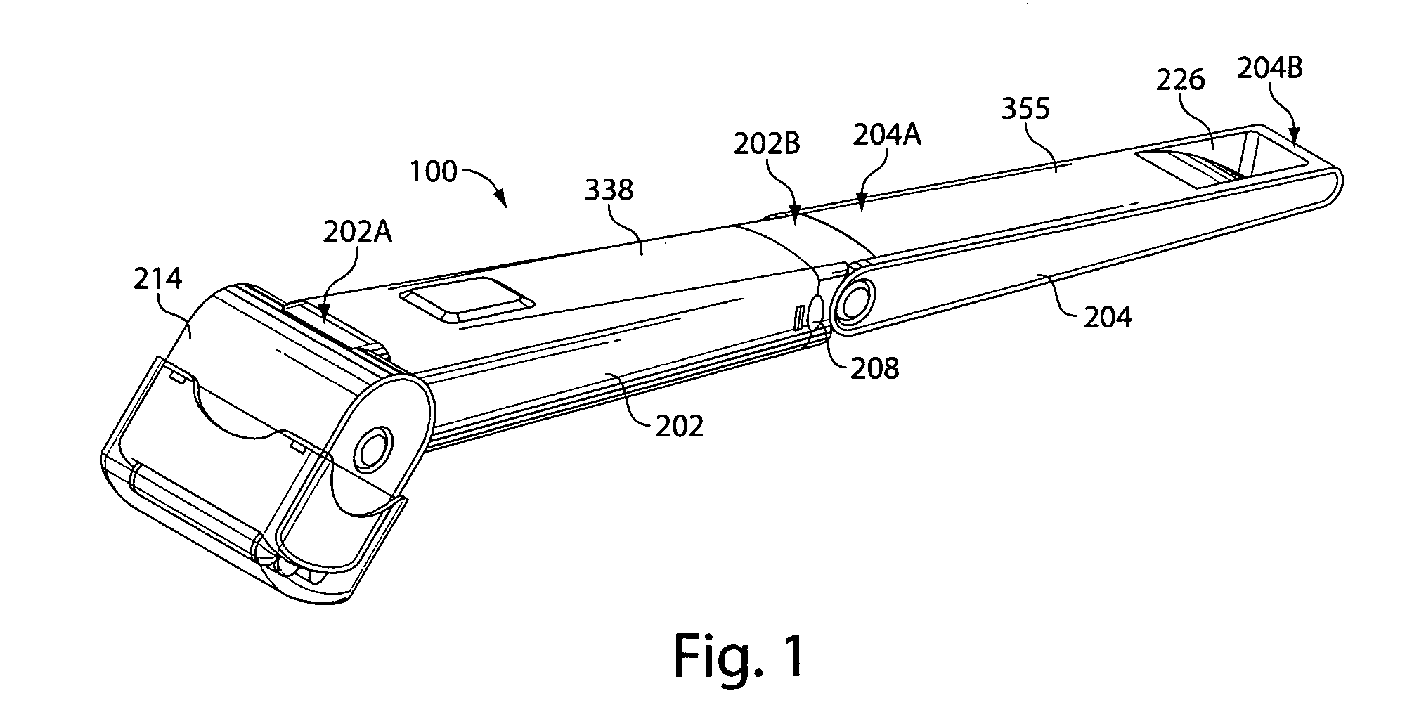 Integrated shaver and hair trimmer device with adjustable handle