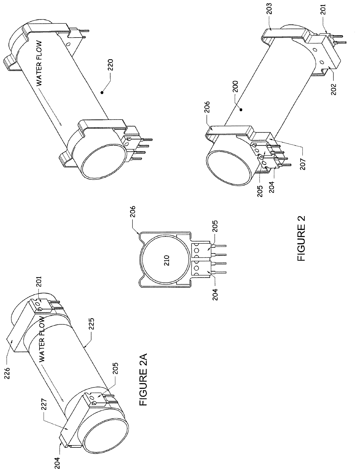 Thermal Dispersion Flow Meter with Fluid Leak Detection and Freeze Burst Prevention