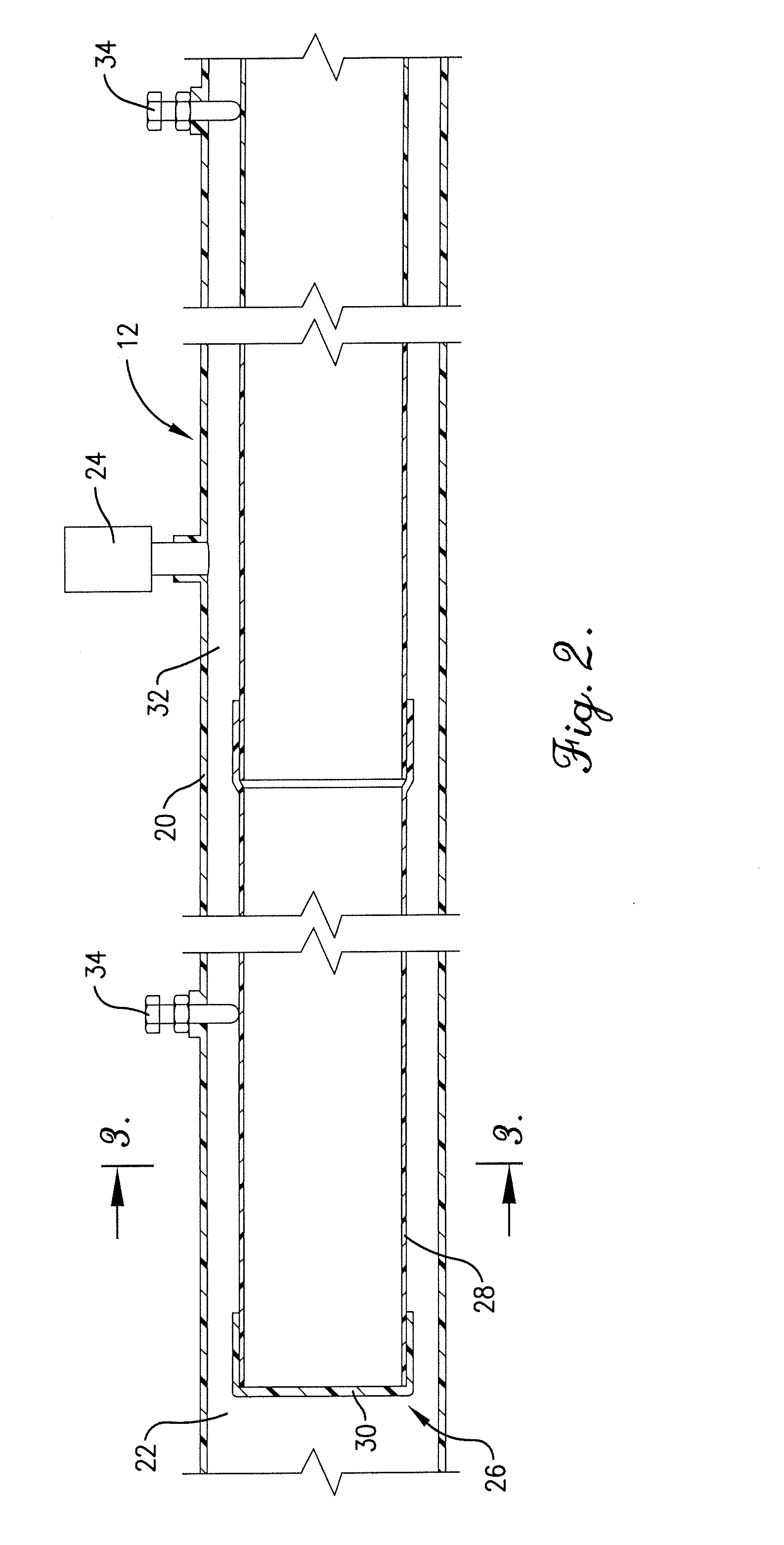 Volume Displacement System for Irrigation Span