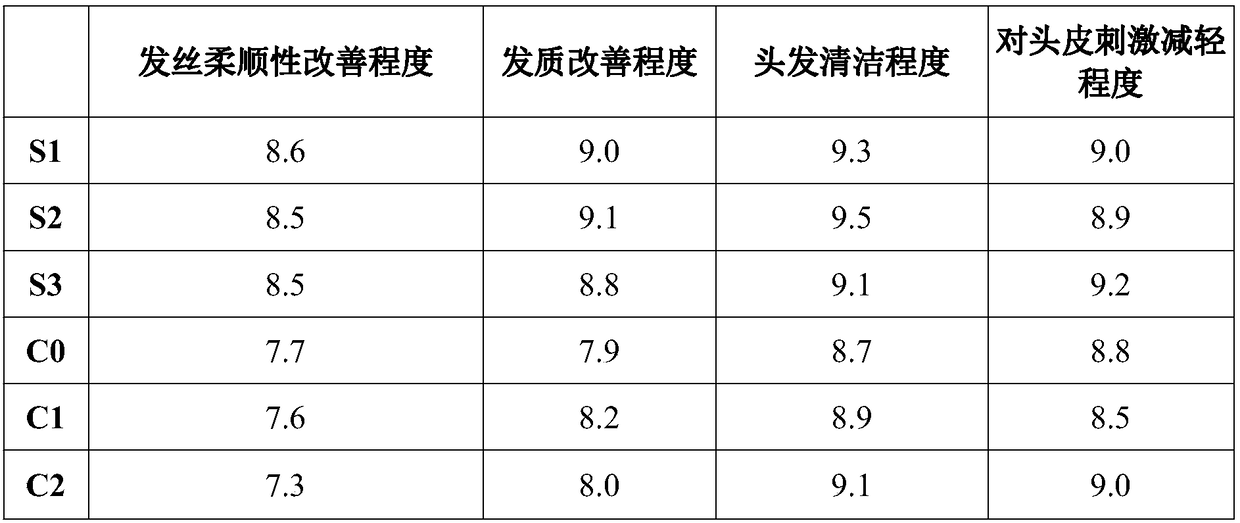 Clean and smooth type shampoo and preparation method thereof