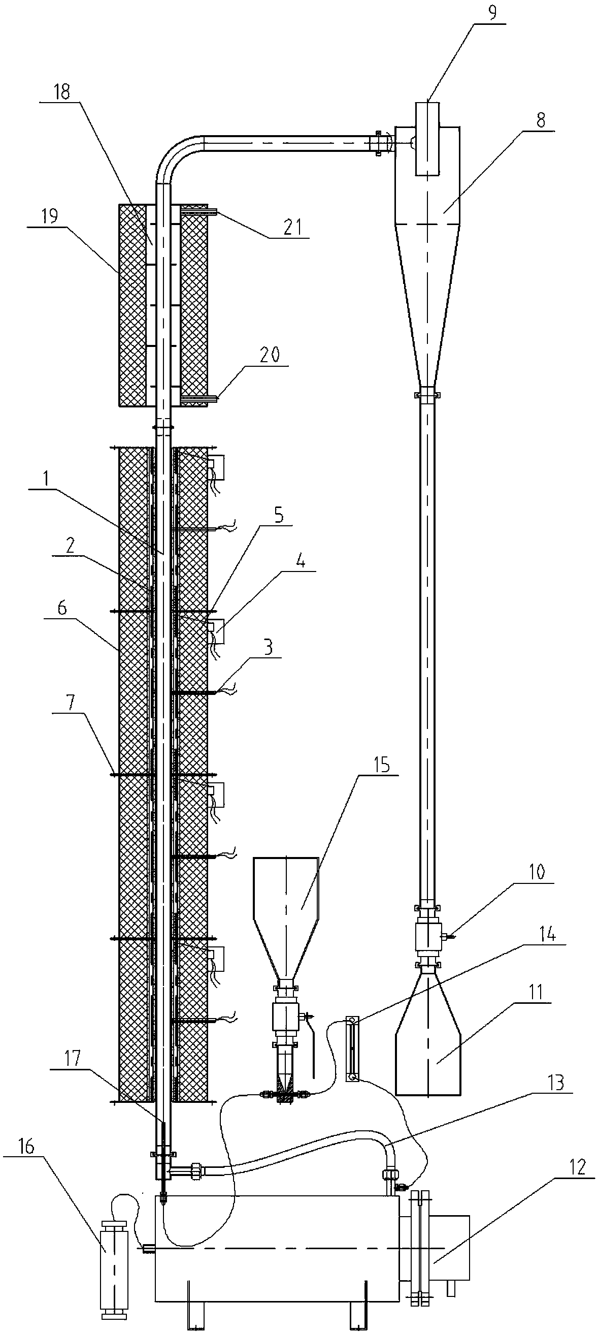 Airflow spherification reactor and method for preparing polymer-based spherical powder material by same