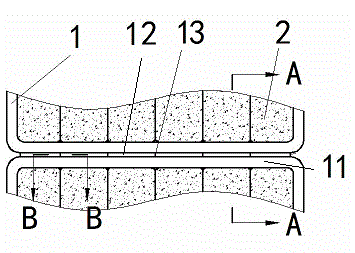 A battery technology pole plate connection structure